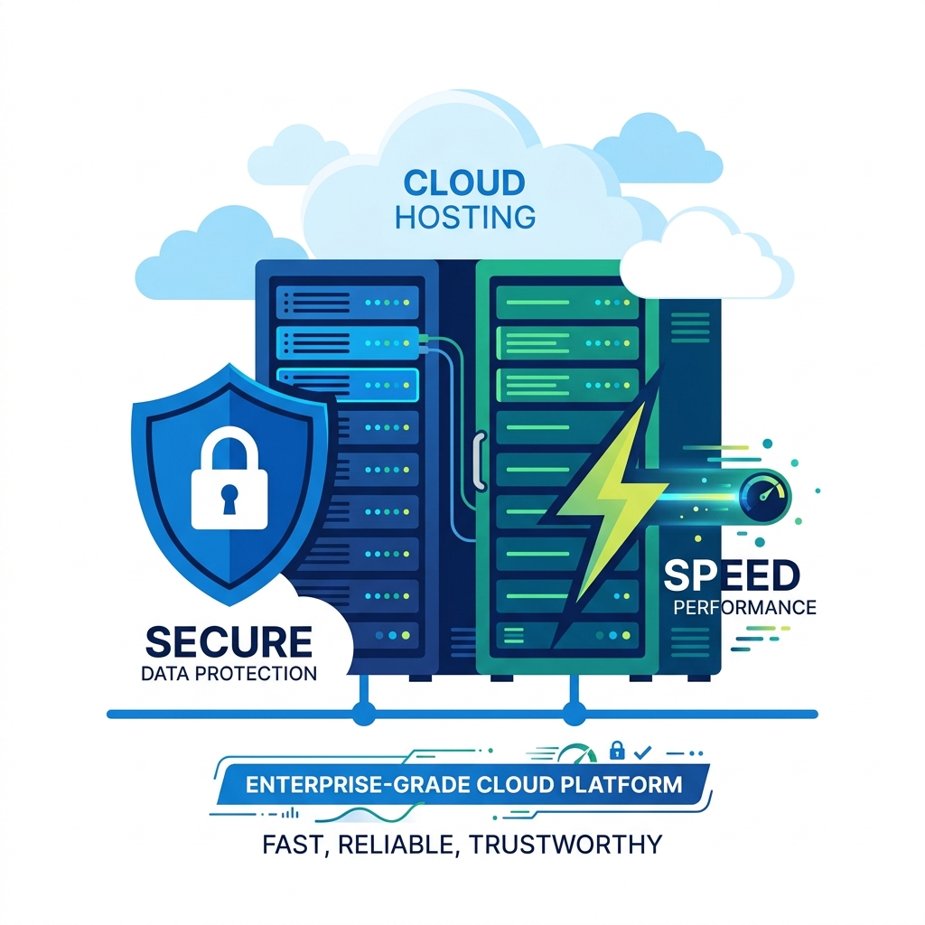 Cloud Hosting Illustration